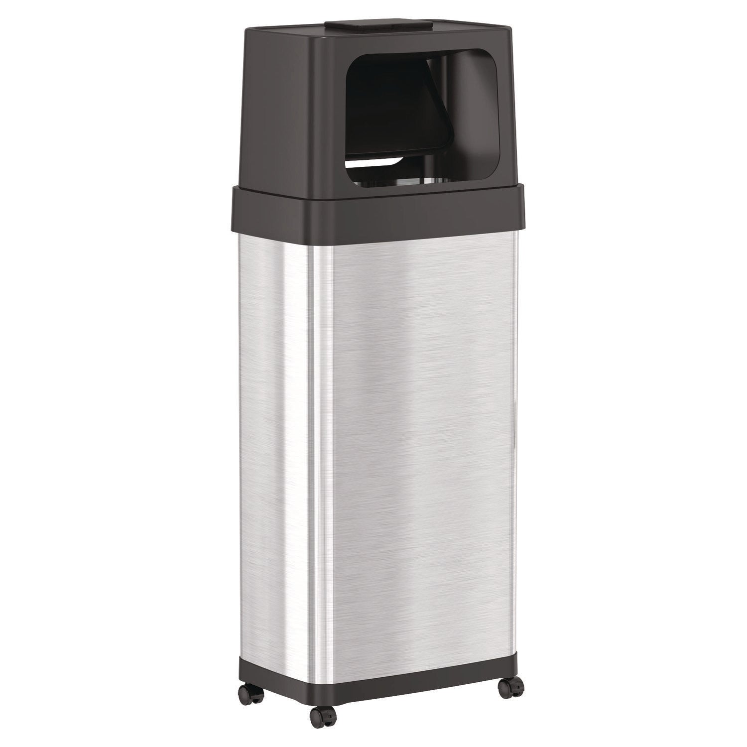 hls-commercial-r-dual-push-door-trash-can-24-gal-stainless-steel-silver-black-hlmhls24dpo_1